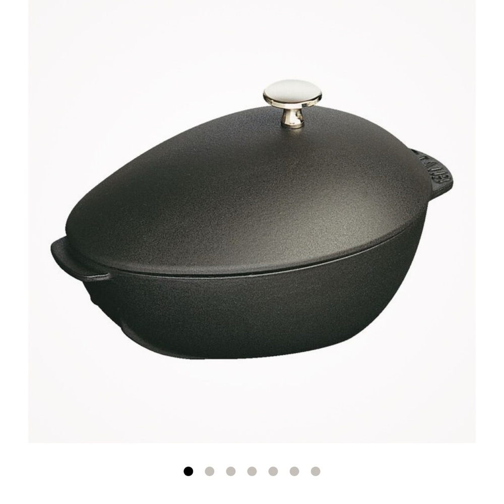 Staub Matte Black Cast Iron Cocotte